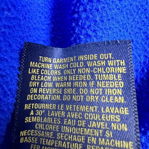 Polo Ralph Lauren Big Pony Logo ‎Hoodie Boys XL Pullover Blue Neon Preppy Fall - Picture 11 of 13